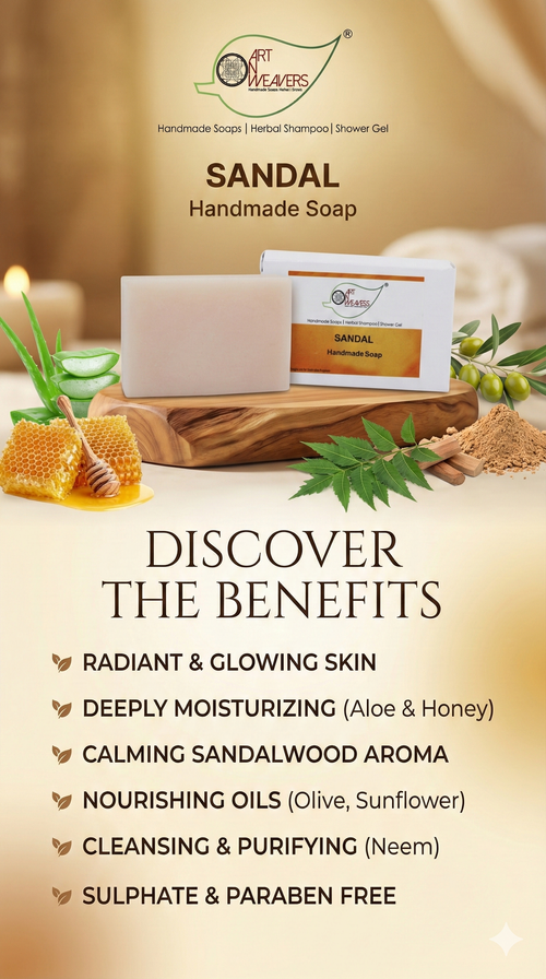 A N W (NON TPT) GLYCERIN SANDAL SOAP ( 100. GM )