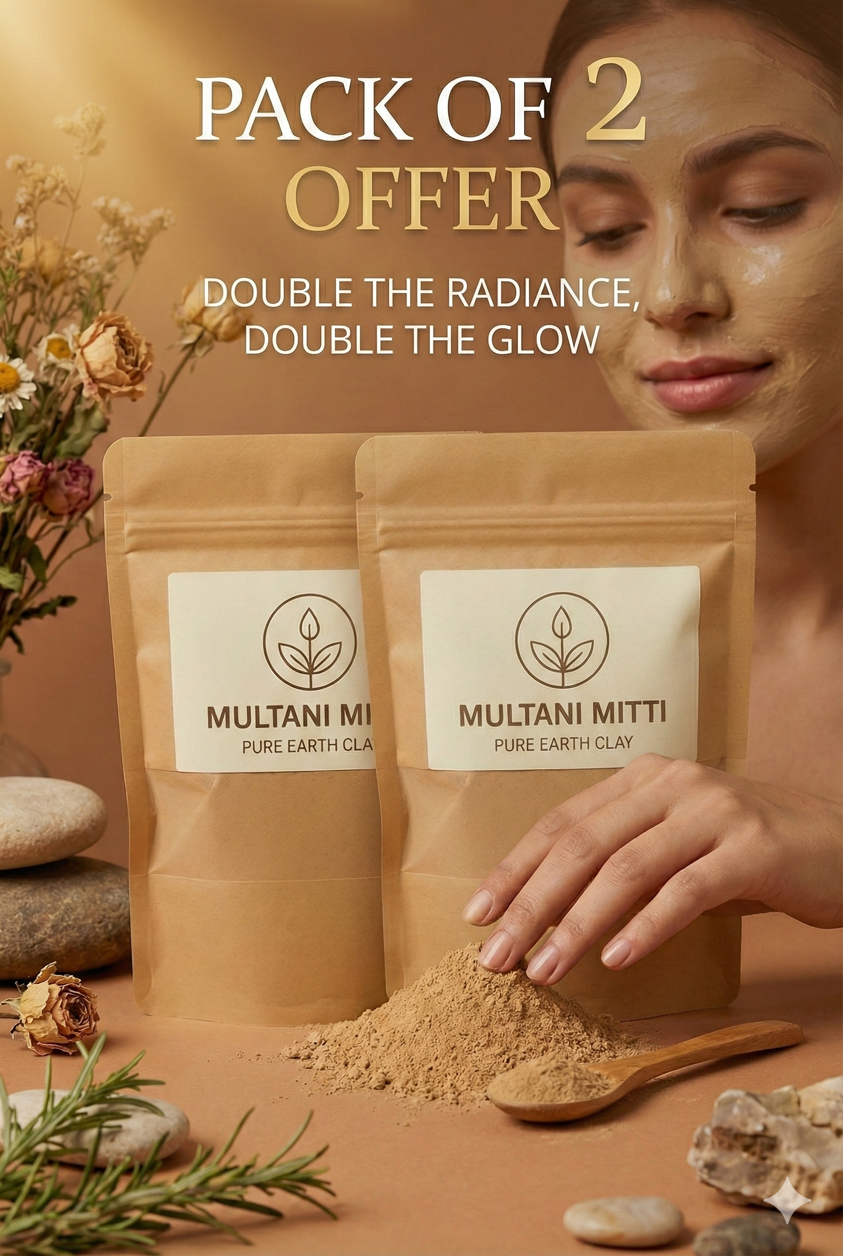 MULTANI MITTI (100.GM) PACK 2