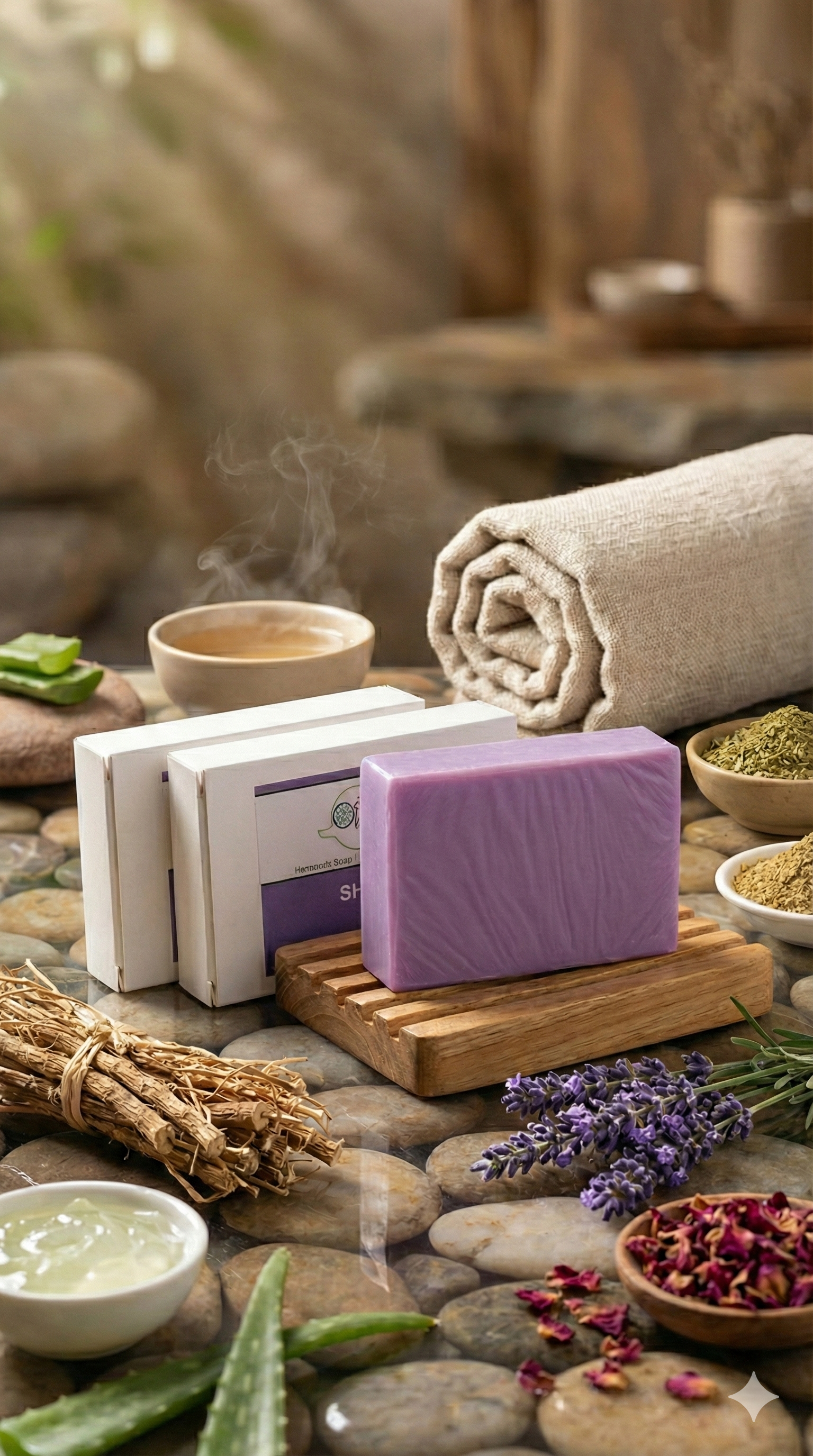 A N W (NON TPT) GLYCERIN SHA SHI KHUS SOAP. ( 100.GM) PACK 3